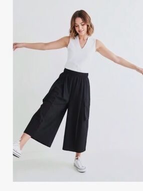 RUTI Cargo Pants Skirt Black Wide-Leg L / XL